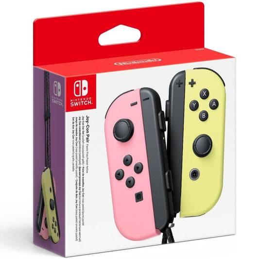 Ensemble de manettes Joy-Con rose pastel (I) et jaune pastel (D) pour Nintendo Switch